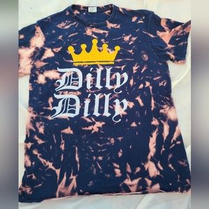 Hand acid washed dilly dilly shirt